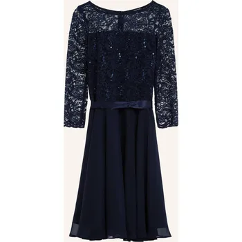 Dámské šaty Swing Dámské Koktejlové Šaty, tmavě modrá, 32
