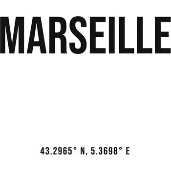 Plakát Plakát, Obraz - Marseille simple coordinates, Finlay & Noa
