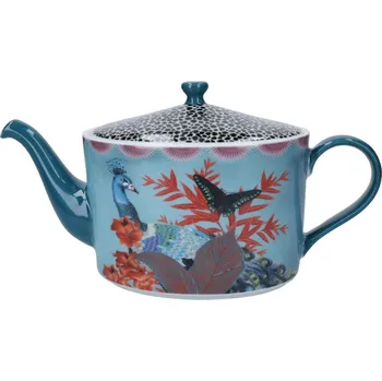 Konvice na čaj Porcelánová čajová konev Mikasa černá