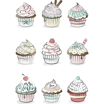 Plakát Plakát, Obraz - Cupcakes, Martina Pavlova