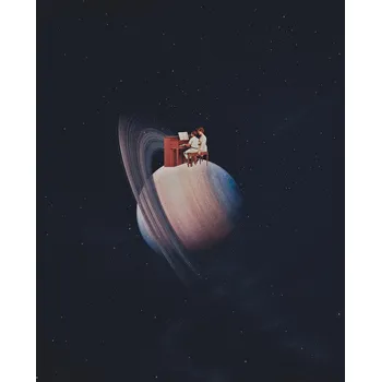 Plakát Plakát, Obraz - Piano lesson, spacerocket art