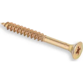 Vrut TS Vrut do dřeva 5x100 žlutý zinek částečný závit