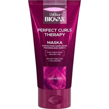 Vlasová regenerace BIOVAX, Glamour Perfect Curls Therapy intenzivní hydratační maska pro kudrnaté a vlnité vlasy 150 ml