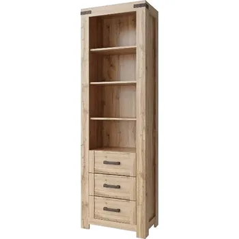 Knihovna MORITZ regál otevřený 3s - dub wotan