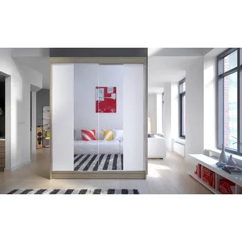 Šatní skříň Skříň Camila III 150 sonoma/bílá