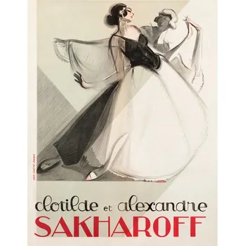 Plakát Plakát, Obraz - Clotilde & Alexandre Sakharoff, 3602 Theatre Retro movie