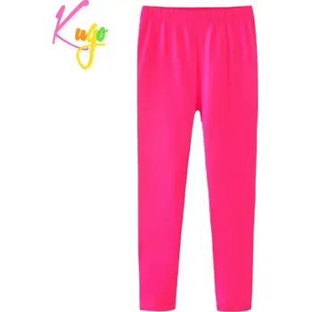 Dívčí legíny Dívčí legíny Kugo TM7211 růžové (jednobarevné dívčí legíny)