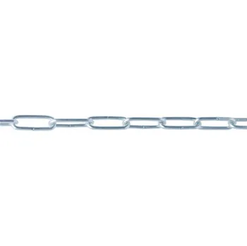 Řetěz Řetěz 8 x 54 mm, bílý zinek - dlouhý článek, DIN 5685C