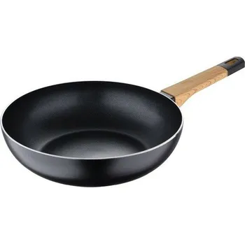 Pánev BERGNER Wok pánev s nepřilnavým povrchem 28 cm Earth Black BG-34627-BK