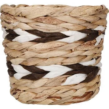 Květináč Květináč z vodního hyacintu Stripe hnědá
