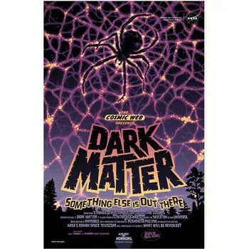 Plakát Plakát, Obraz - Dark Matter (Retro Movie) - Space Series (NASA)
