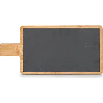 Zeller Břidlicová servírovací deska, s bambusovou rukojetí, 40 x 19 cm
