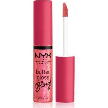 Přípravek na rty NYX Professional Makeup Butter Gloss Bling lesk na rty třpytivý odstín 05 She Got Money 8 ml