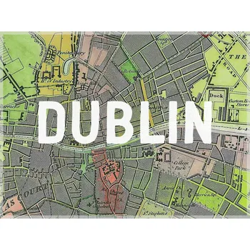 Plakát Plakát, Obraz - Dublin Map - Historical & Vintage Maps