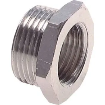 Instalatérský materiál TS Redukce G1/8" vnější - M5 vnitřní, poniklovaná mosaz