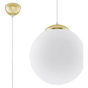 Sollux Lighting Ugo závěsné svítidlo 1x60 W bílá-zlatá SL.0716