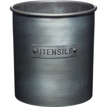 Dóza na potraviny Kovová dóza na kuchyňské náčiní Industrial Kitchen šedý šedá 14x14x14,5