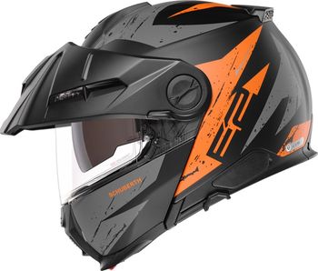 Helma na motorku SCHUBERTH E2 Explorer Matte Black/Orange