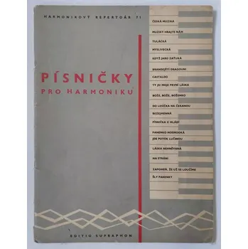 Harmonikový repertoir 71 - Písničky pro harmoniku