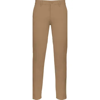 Pánská móda KARIBAN Pánské kalhoty CHINO K740 Velikost: 44, Barva: camel