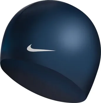 Dámské plavky Nike Solid Silicone Swimming Cap Adults Midnight Navy One Size