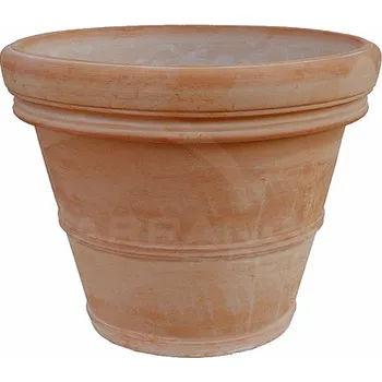 Květináč Terakota - květináč - Rolled Rim - Itálie - Ø29 x 25V