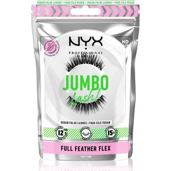 Péče o řasy a obočí NYX Professional Makeup Jumbo Lash! umělé řasy typ 07 Full Feather Flex 1 pár