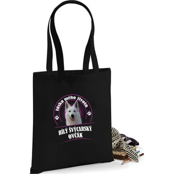 STRIKER Nákupní taška Bílý švýcarský ovčák