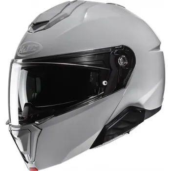Helma na motorku Výklopná přilba na motorku HJC i91 Solid šedá