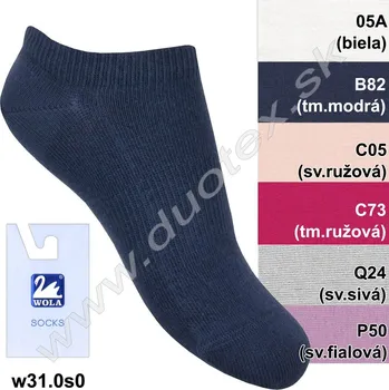 WOLA Kotníkové ponožky w31.0s0 Barva: Q24-sv.sivá, Velikost: 30-32(20-21)