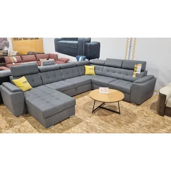 Sedací souprava Rozkládací rohová sedačka MODULA U šedá