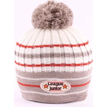 Čepice Krásná teplá dětská čepice - krémová