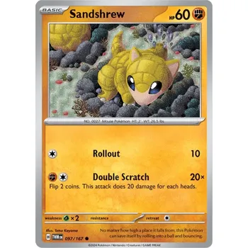 Karetní hra Sandshrew 097/167 - Twilight Masquerade Typ karty: Non-Holo