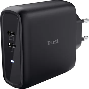 Notebook TRUST MAXO 65W 2P USB-C CHARGER BLK