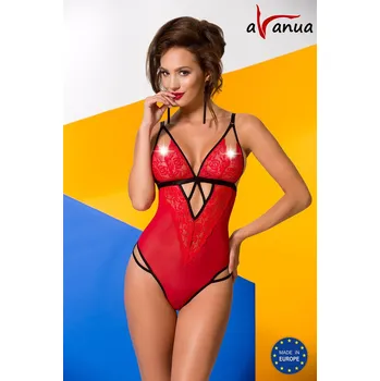 Dámské erotické body Avanua Salome Body red Barva: Červená, Velikost: S/M