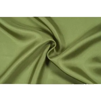 Hedvábný serž, olivově zelený, sartor.cz