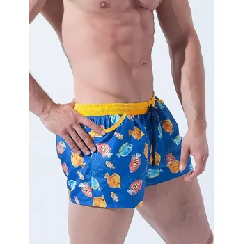 Pánské plavky Alpha Male Playo Fish 146247 šortky modré XL