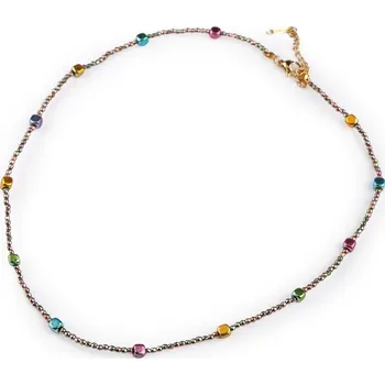 Náramek Náhrdelník hematitový, malé, 2 multikolor kostky