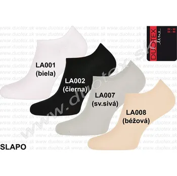 Dámské ponožky DUOTEX Kotníkové ponožky Slapo Barva: LA008-béžová, Velikost: 41-43(27-28)