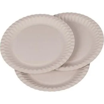 Talíř AUREDNIK Papírový talíř malý bílý pr.15 cm - 10 ks