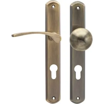 Dveřní kování TS Klika+koule LAURA OGR, FAB/90 L, P