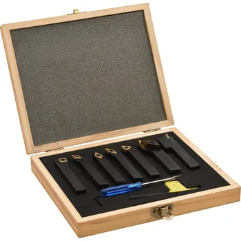 Sada nářadí vidaXL 12dílné nože s vyměnitelnými plátky pro soustruh 12x12 mm 80 mm [146718]