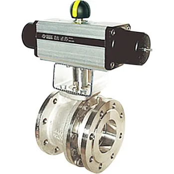 Vodovodní kohout PEKOS+Omal Kohout 06TTT PN40+pneupohon SR DN100