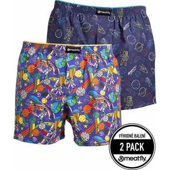 Boxerky trenky Meatfly Agostino 2 Pack - Cosmo XL