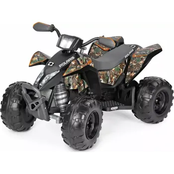 Dětské elektrovozidlo Polaris Outlaw Camo 12V s lithiovou baterií LiFePO₄ (Peg Perego jednomístná čtyřkolka)