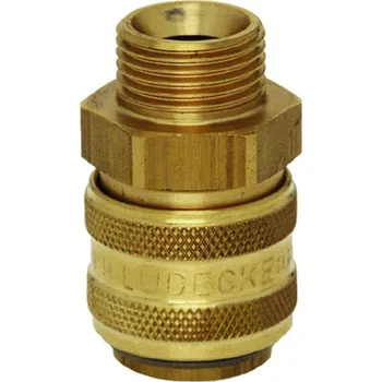 Lüdecke Rychlospojka ESH 3/8" vnější ventil krátká