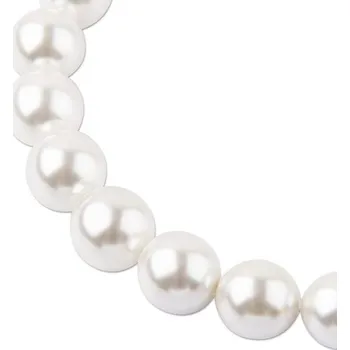 Dětské navlékací korálky Manumi české voskové perle 14 mm bílé