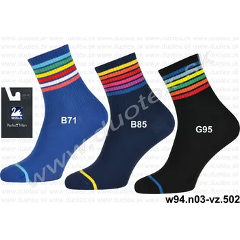 Pánské ponožky WOLA Pánské ponožky w94.n03-vz.502 Barva: B85, Velikost: 42-44(28-29)