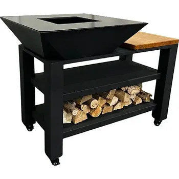 Kompaktní set grilovací ohniště + servírovací stůl Mercury