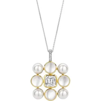 Náhrdelník Zlacený přívěsek TI SENTO Perlový květ 6827YP